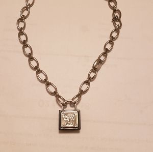 My flat in London lock necklace